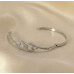 Twin Hearts Sparkle Bangle