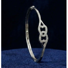 Twin Hearts Sparkle Bangle