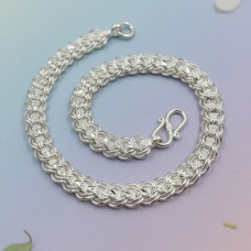 Regal Twist Silver Bracelet