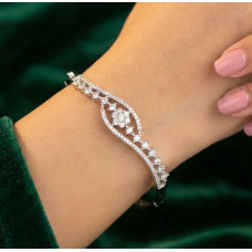 Radiant Oval Diamond Bangle