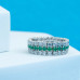 Green Gemstone Wedding Band