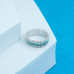 Green Gemstone Wedding Band