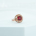 Red Radiance Solitaire Ring