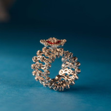 Royal Crown Filigree Silver Ring