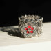 Royal Crown Filigree Silver Ring