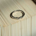 Silver Bolt Diamond Ring