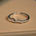 Silver Bolt Diamond Ring