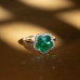Clover Charm Silver Ring