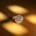 Crystal Lotus Halo Ring