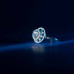 Crystal Lotus Halo Ring