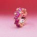 Pink Flame Eternity Ring