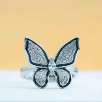 Silver Butterfly Ring