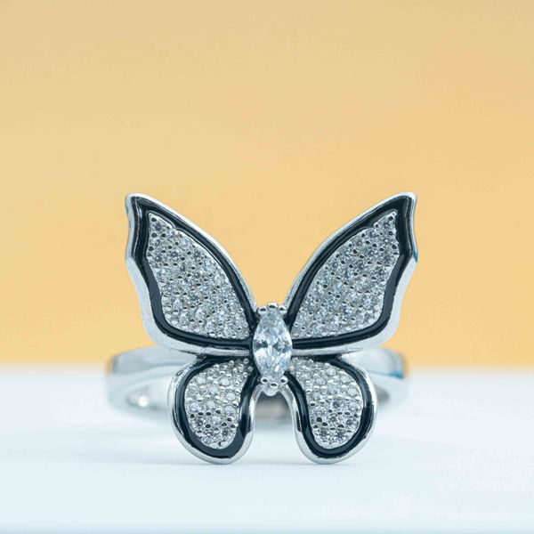 Silver Butterfly Ring