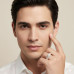 Graceful Etched Men’s Ring