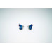 Blue Butterfly Silver Earrings and pandent