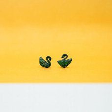 Swan Stud Earrings