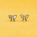 Elegant Silver Bow Knot Stud Earrings