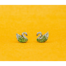 Chic Swan Stud Earrings