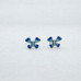 Blue Enamel Butterfly Stud Earrings and pandend