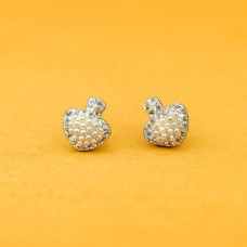 Pearl Apple Stud Earrings