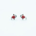 Red Enamel Fish Sterling Silver Stud Earrings and pendant
