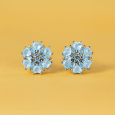 Blue Topaz Earrings