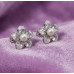 Enchanted Mint Flower Drop Earrings