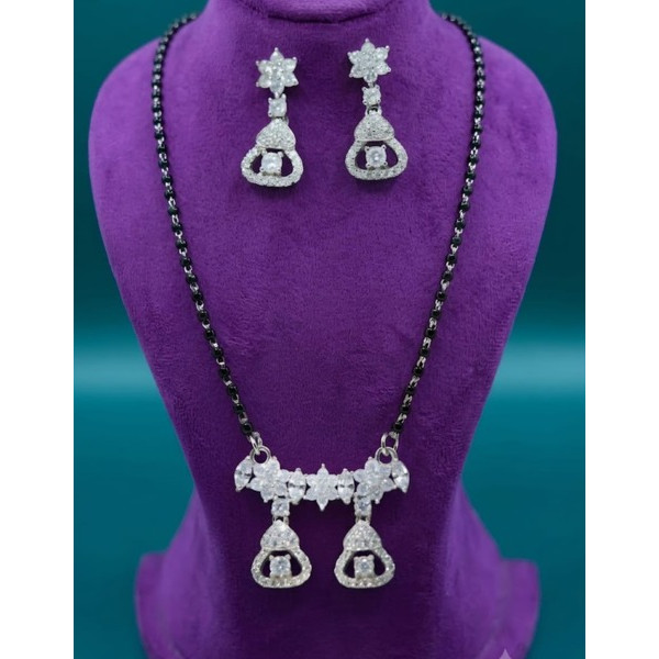 Crystal Elegance Mangalsutra