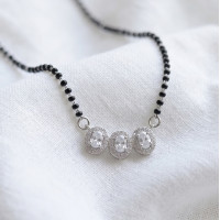 Crystal Star Mangalsutra Pendant