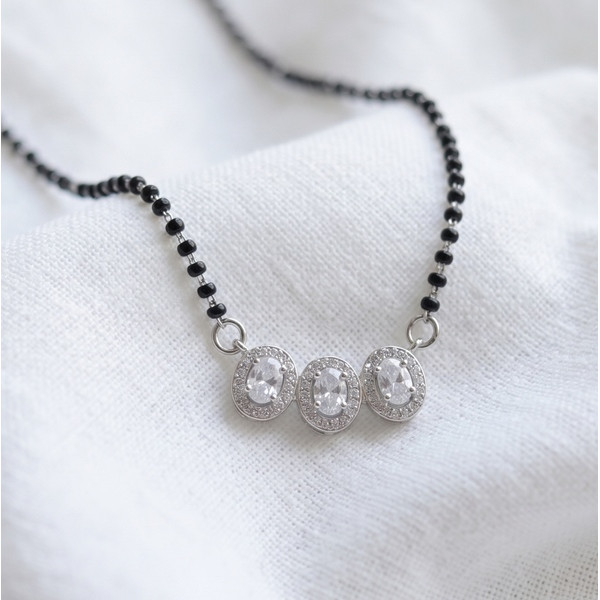 Crystal Star Mangalsutra Pendant