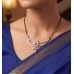 Floral Sparkle Silver Mangalsutra
