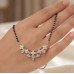 Elegant Petal Silver Mangalsutra