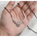 Floral Grace Sterling Silver Mangalsutra Necklace
