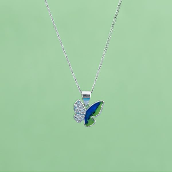 Dual Wing Butterfly Pendant