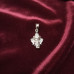 Silver Ganesh Face Pendant