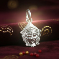 Silver Sun Face Pendant