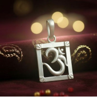 Square Frame Om Pendant