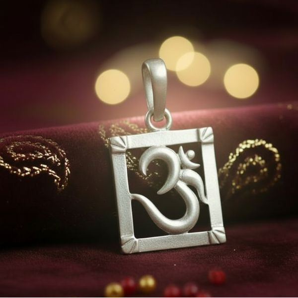 Square Frame Om Pendant