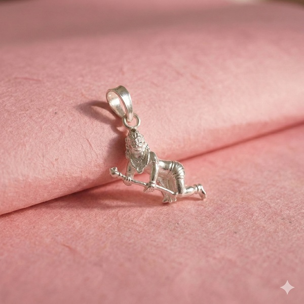 Handcrafted Silver Shiva Idol Pendant