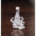 Divine Ganesha Silver Blessing Pendant