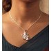 Divine Ganesha Silver Blessing Pendant