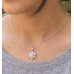 Love Bloom CZ Silver Pendant