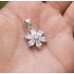 Love Bloom CZ Silver Pendant