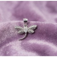 Snow Blossom Silver Pendant