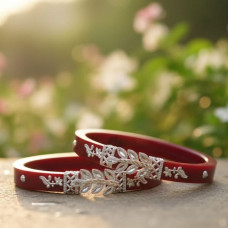 Leaf Design Silver Pola