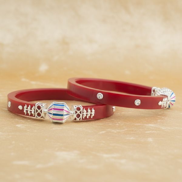 Traditional Red Bangles