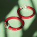 Red Bangles with Diya Design