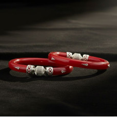 Designer Red Acrylic Bangles