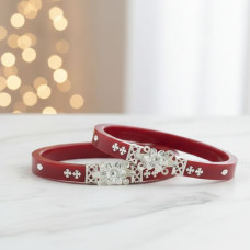 Designer Floral Red Bangles