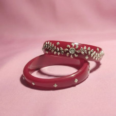 Ethnic Red Designer Bangle